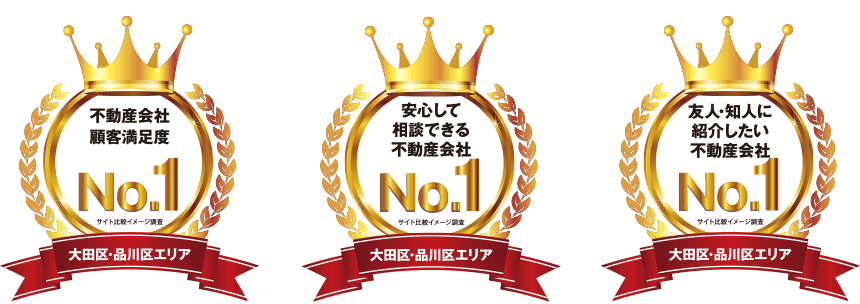 3部門No.1に選ばれました！